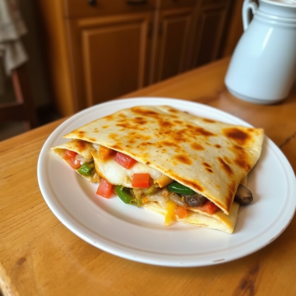 Käse-Gemüse-Quesadilla-Delight