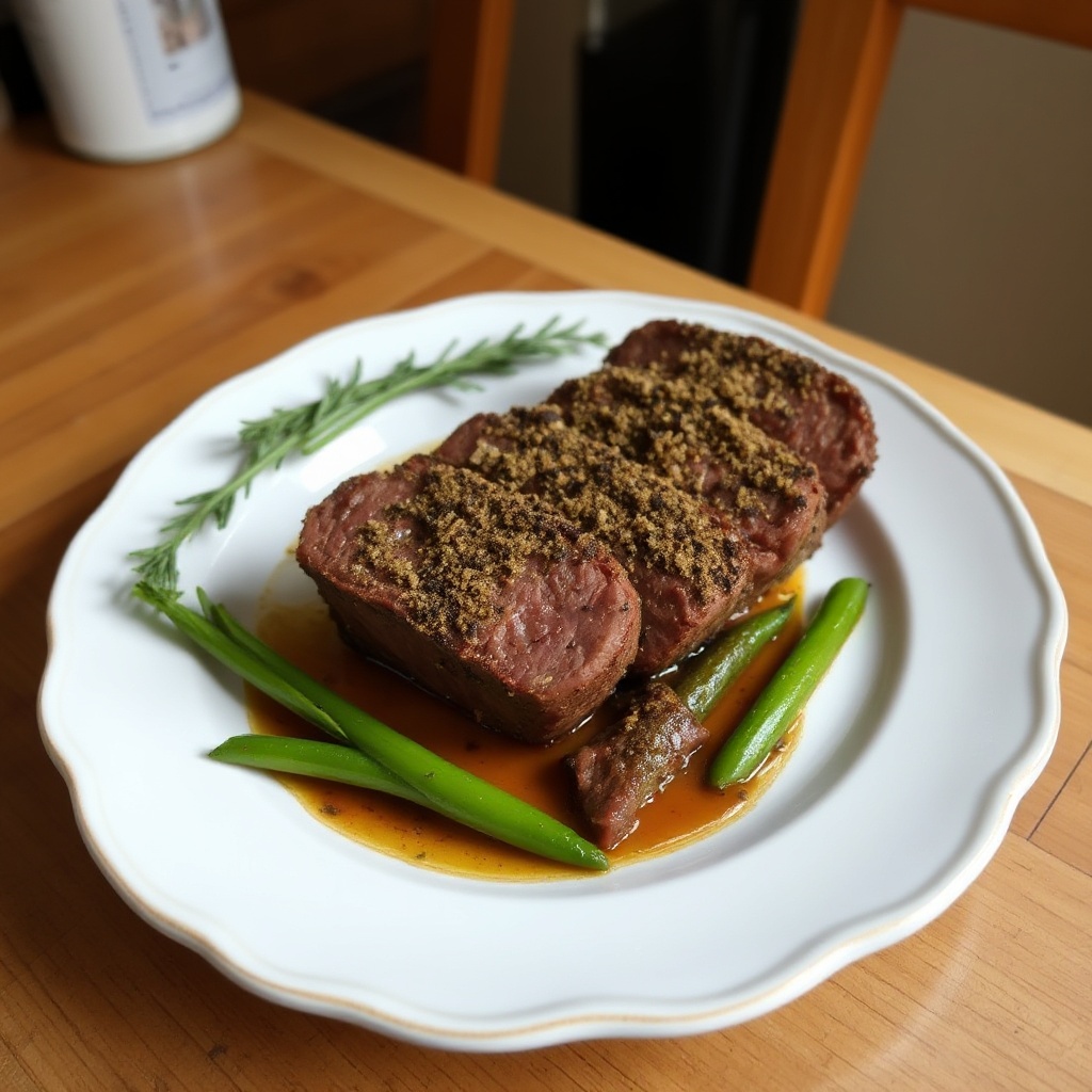 Herzhafter Kräuterkrusten-Rinderfilet