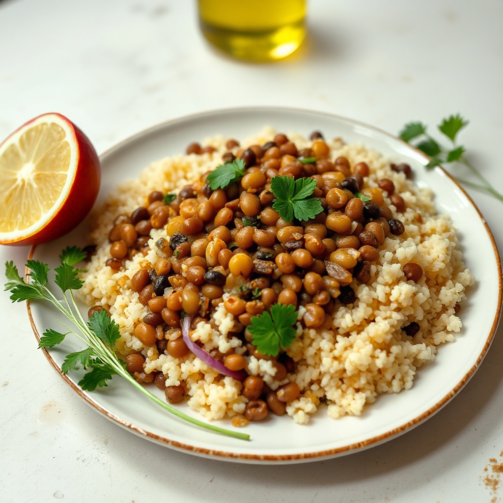 Delizia Mediterranea di Lenticchie e Couscous