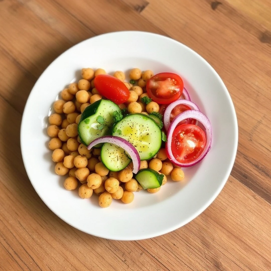 Würzige Kichererbsen- und Gemüse-Bowl