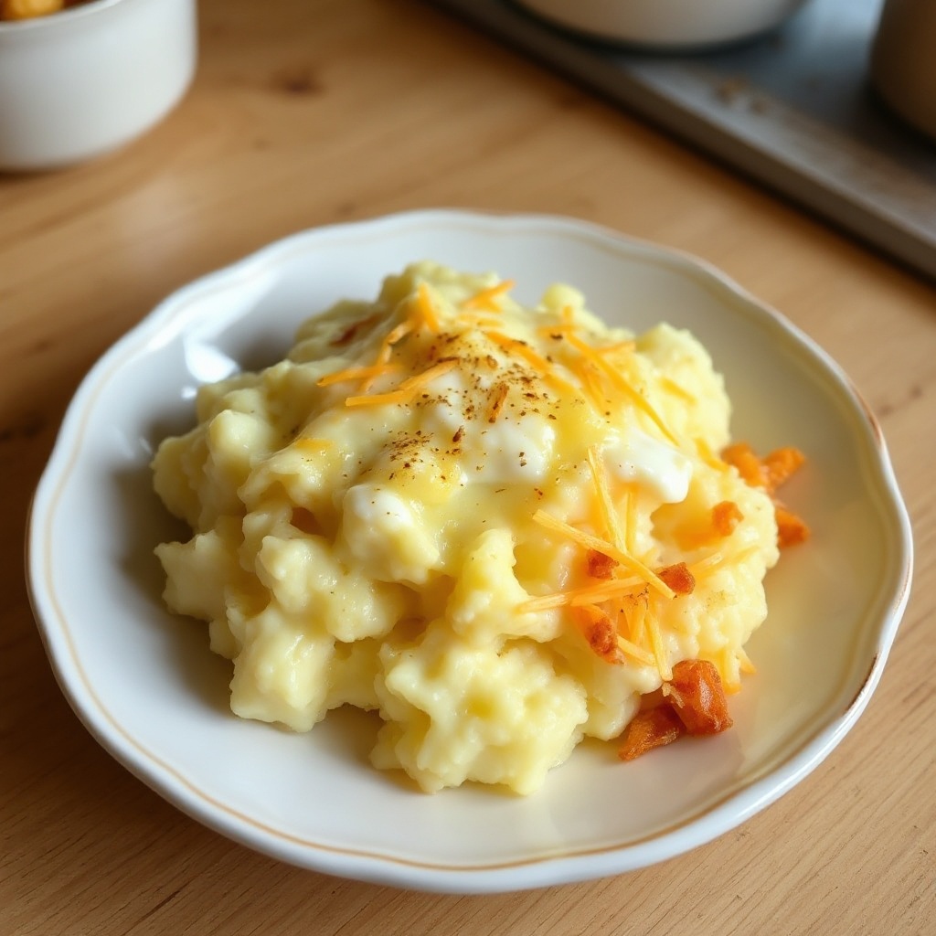Käse-Knoblauch-Kartoffelauflauf