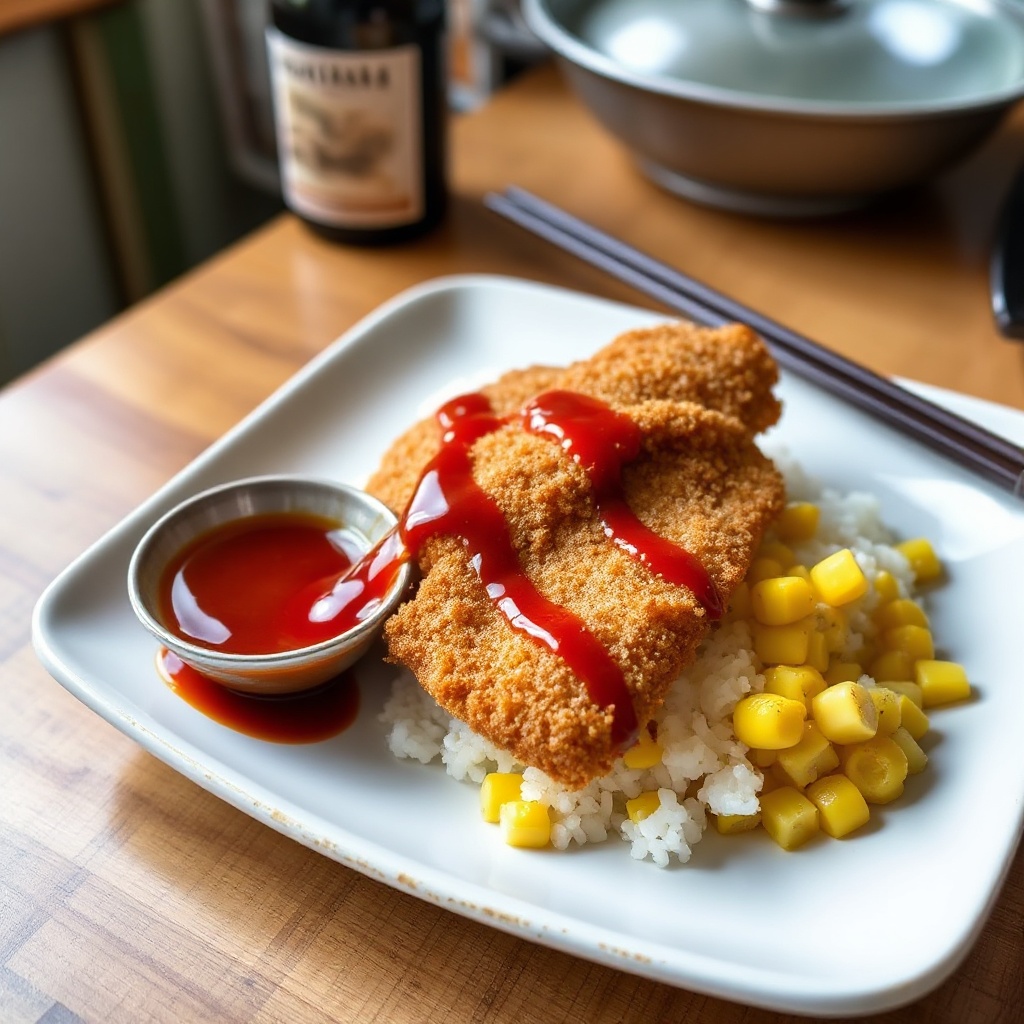 Crispy Pork Katsu with Tangy Sauce
