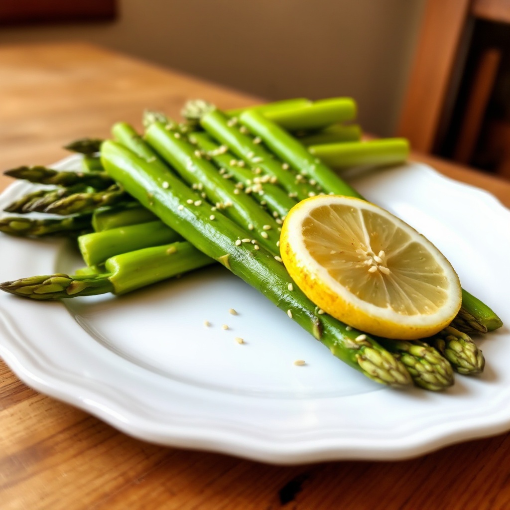 Delizia di Asparagi al Limone e Sesamo