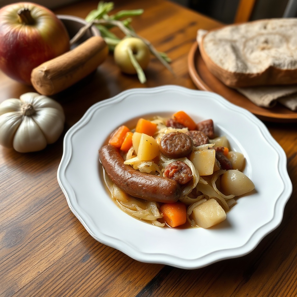 Hearty Sauerkraut and Sausage Stew