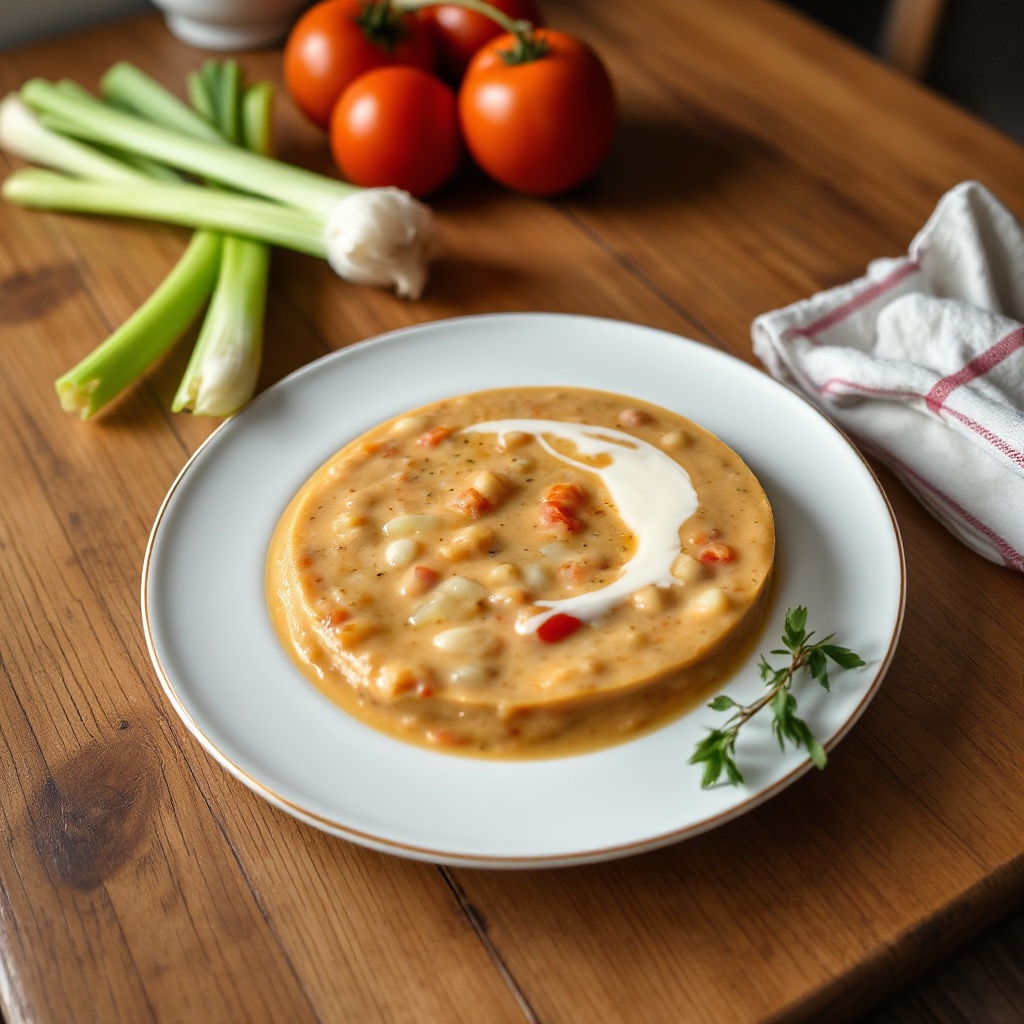 Cremige Sellerie-Tomaten-Suppe