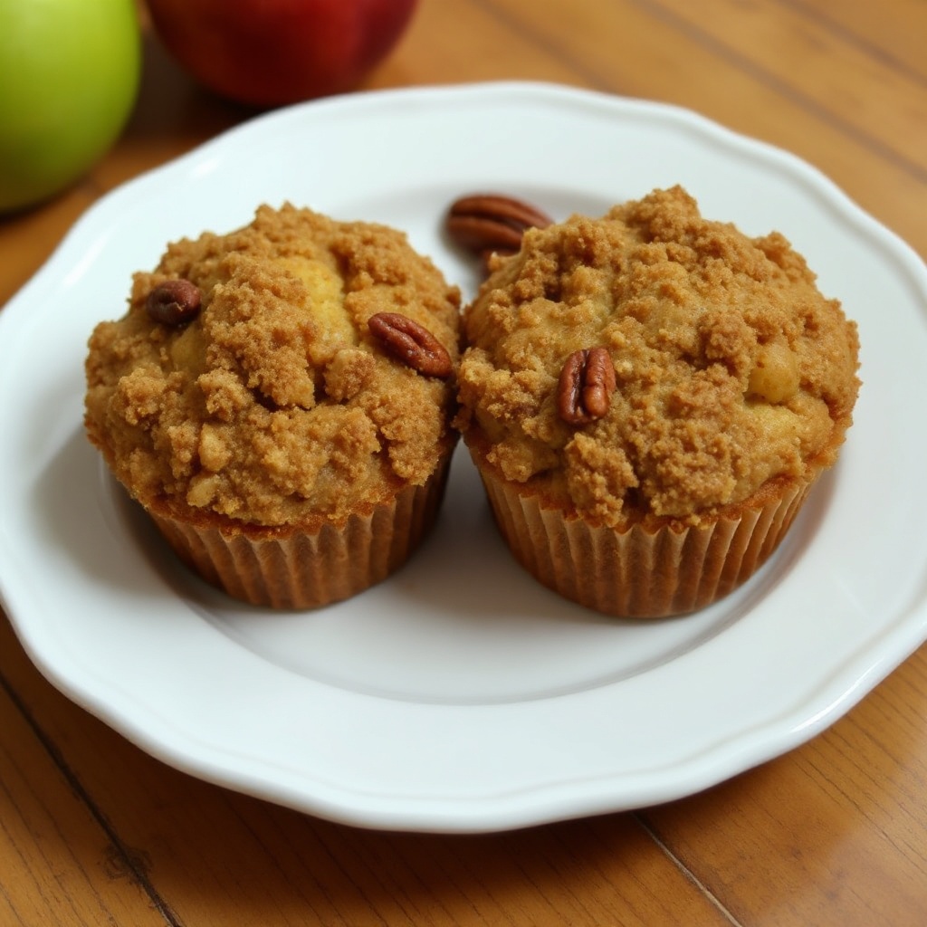 Cinnamon Apple Streusel Muffins