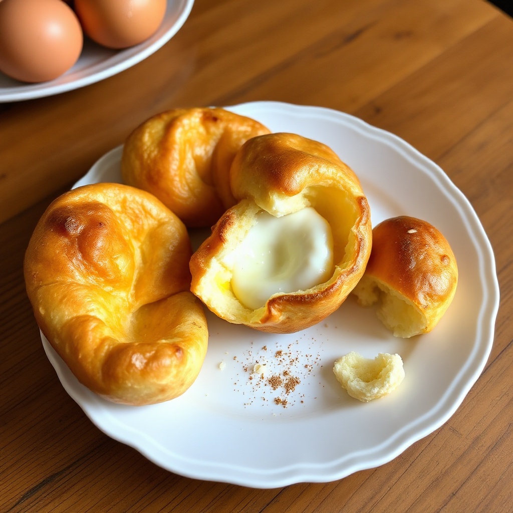 Popovers Dorati con un Tocco