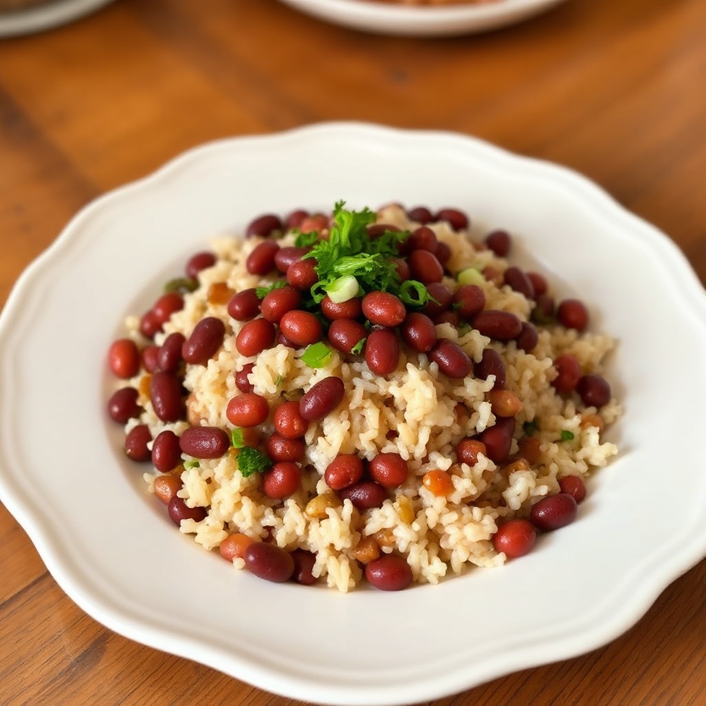 Savory Haitian Rice and Beans