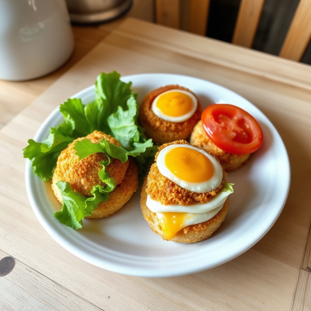 Goldene Hähnchen-Sandwich-Bissen