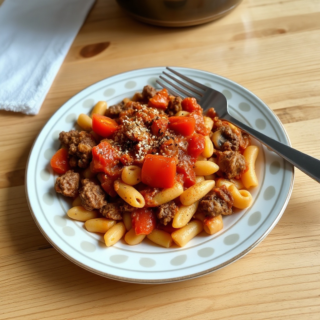 Pasta Salata con Manzo e Pomodoro