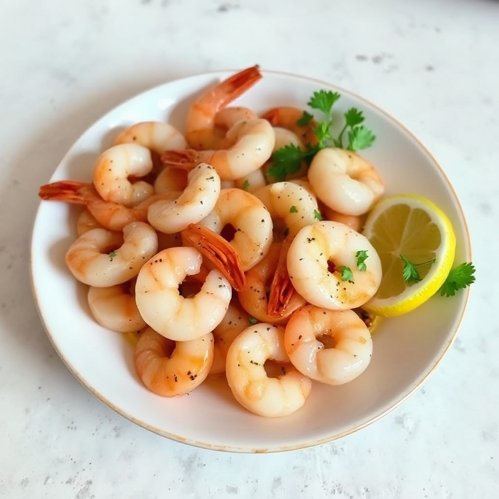 Gamberetti Sauté al Limone e Aglio