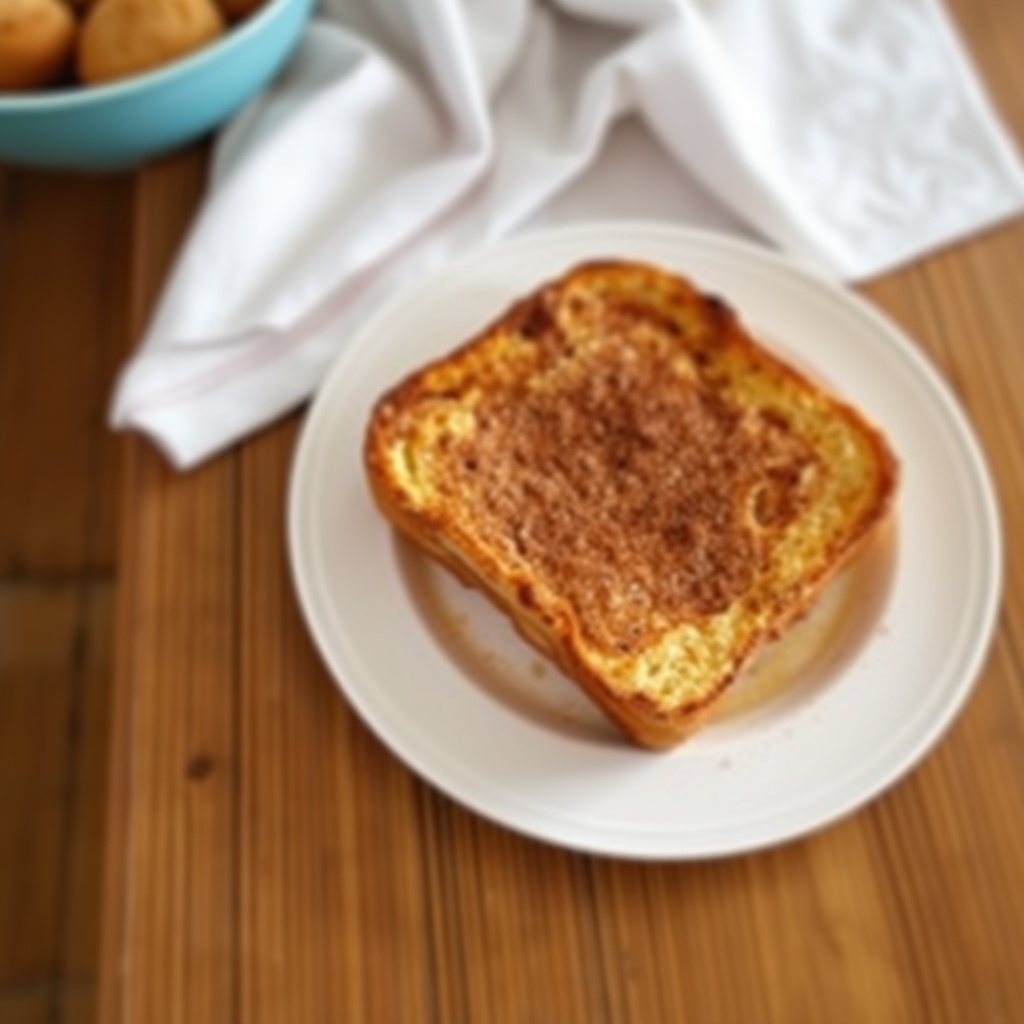 Toast Francese al Forno con Zucchero e Cannella