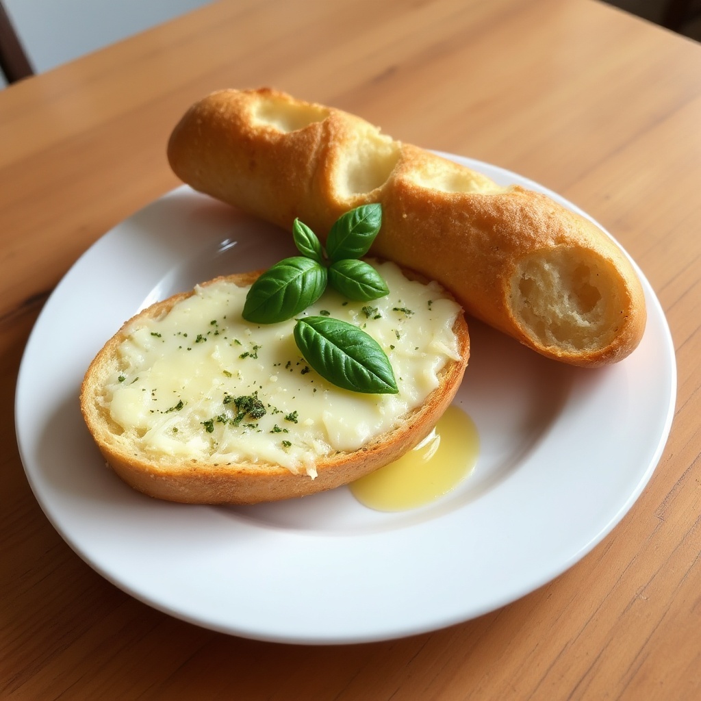 Cheesy Basil-Garlic Bread Delight