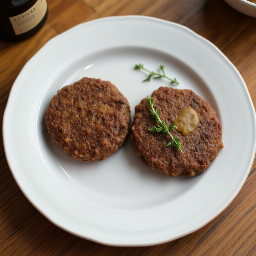Herzhafte Dijon-Rindfleisch-Patties