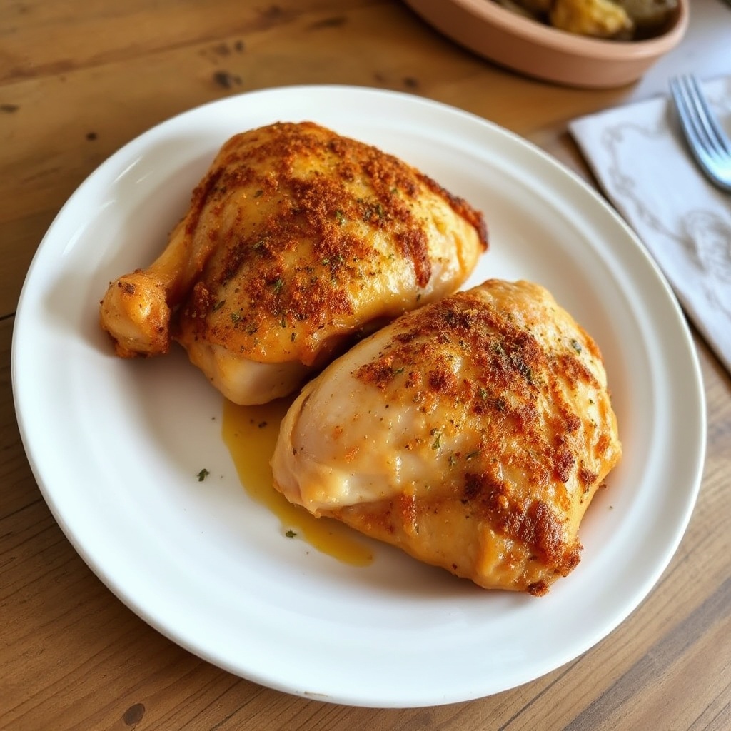 Cosce di Pollo Croccanti al Forno con Erbe Aromatiche