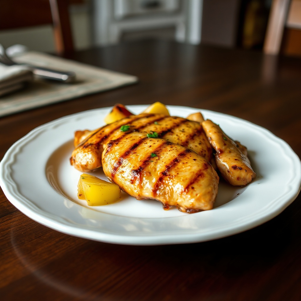 Tropisches Gegrilltes Hähnchen Vergnügen