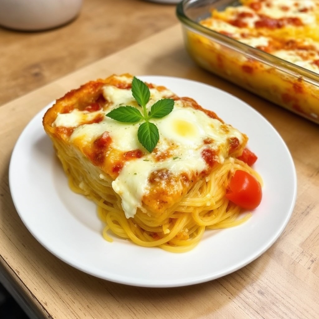 Casseruola di Zucca Spaghetti con Formaggio