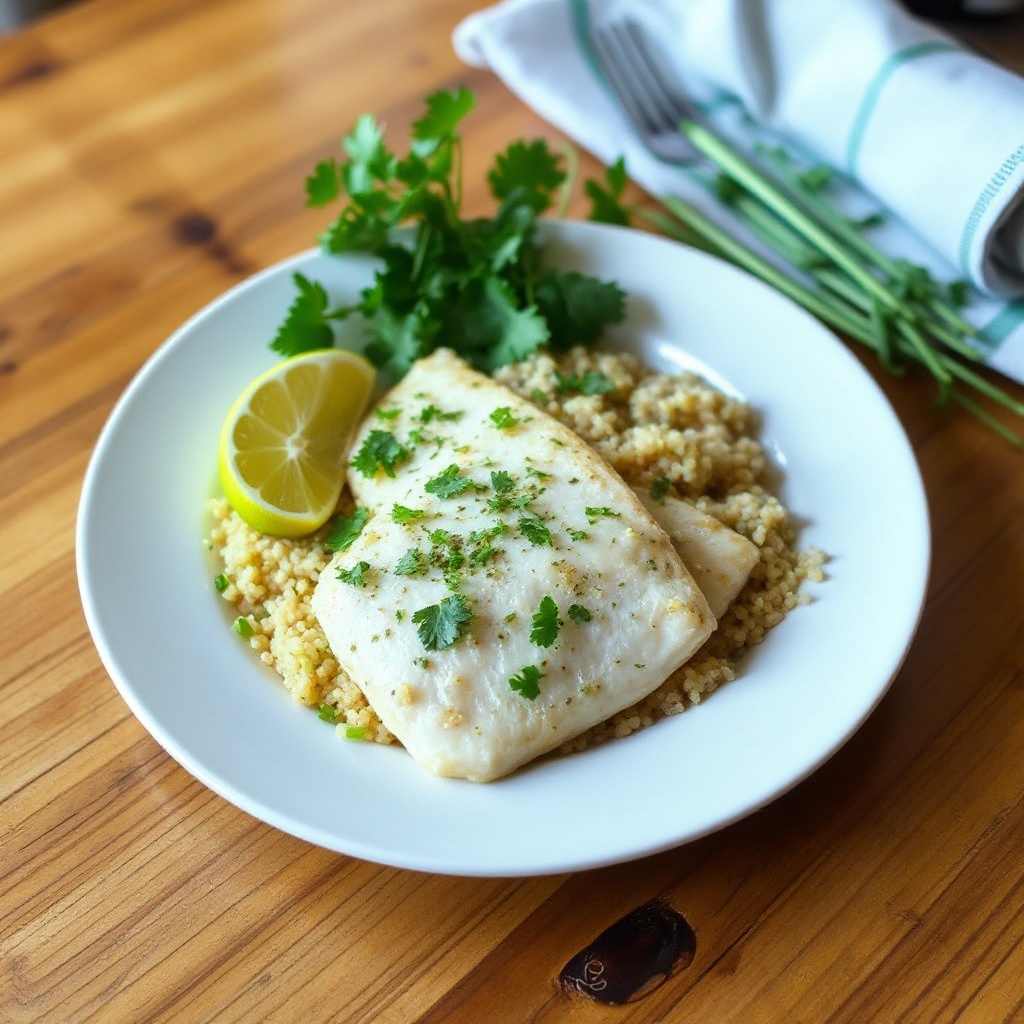 Würzige Limetten- und Kräuter-gebackene Tilapia