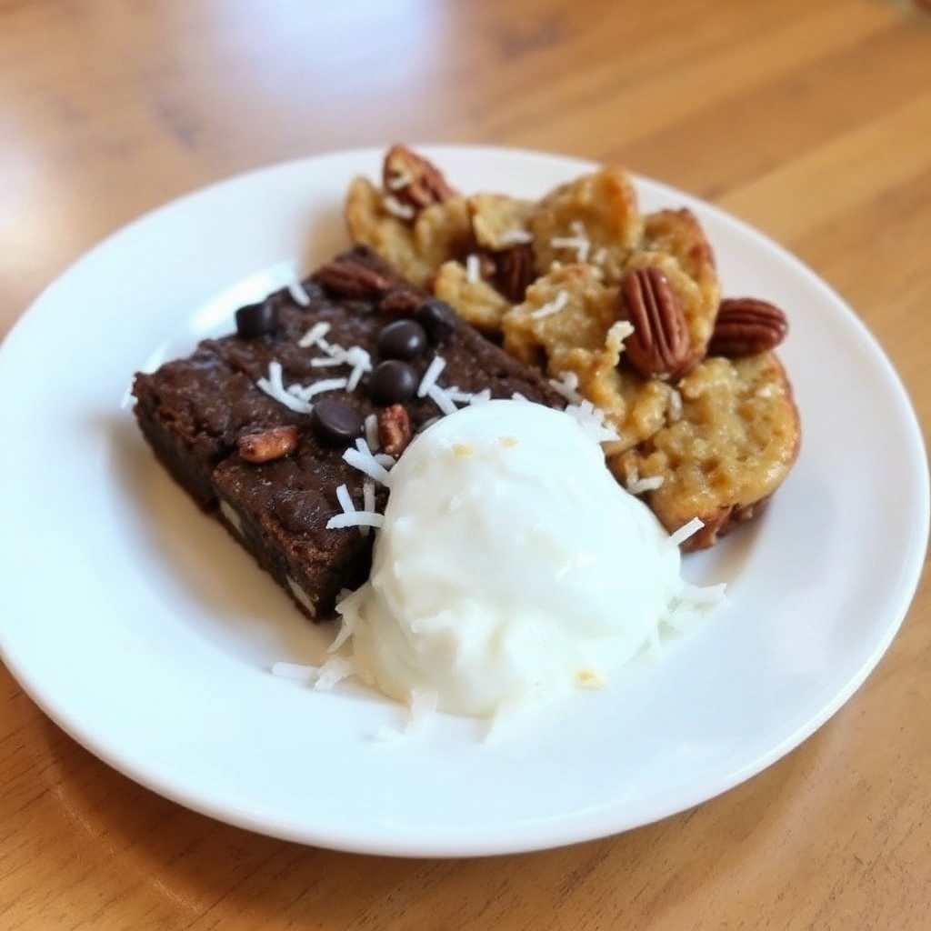 Decadent Coconut Pecan Brownie Bars