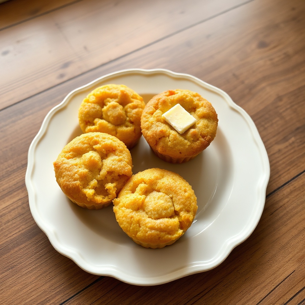 Muffin di Mais con Miele e Salsa di Mele