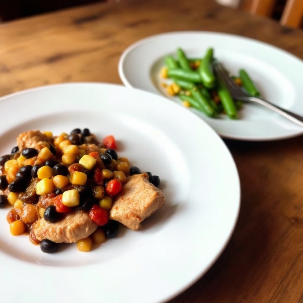 Langsame Kochmaschine Rauchige Chipotle-Hähnchen