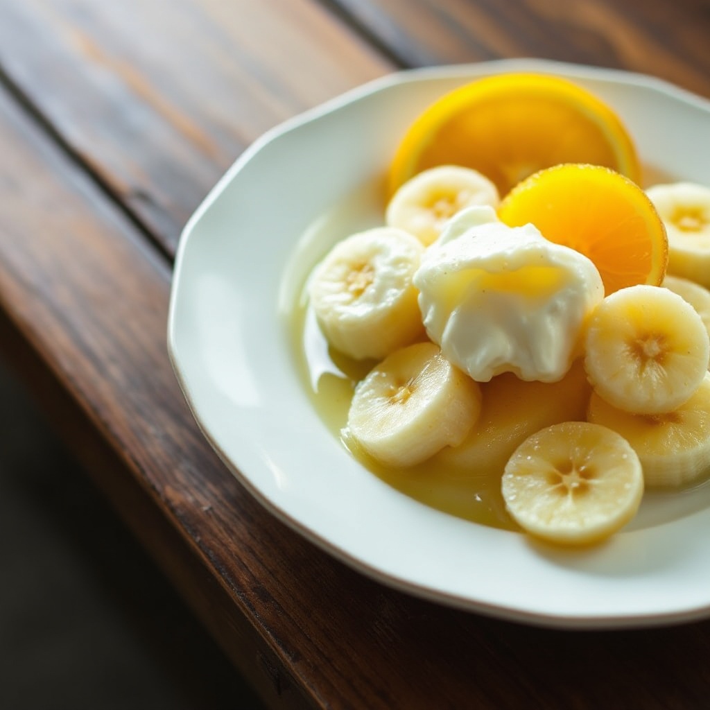 Delizia Cremosa di Banana e Agrumi