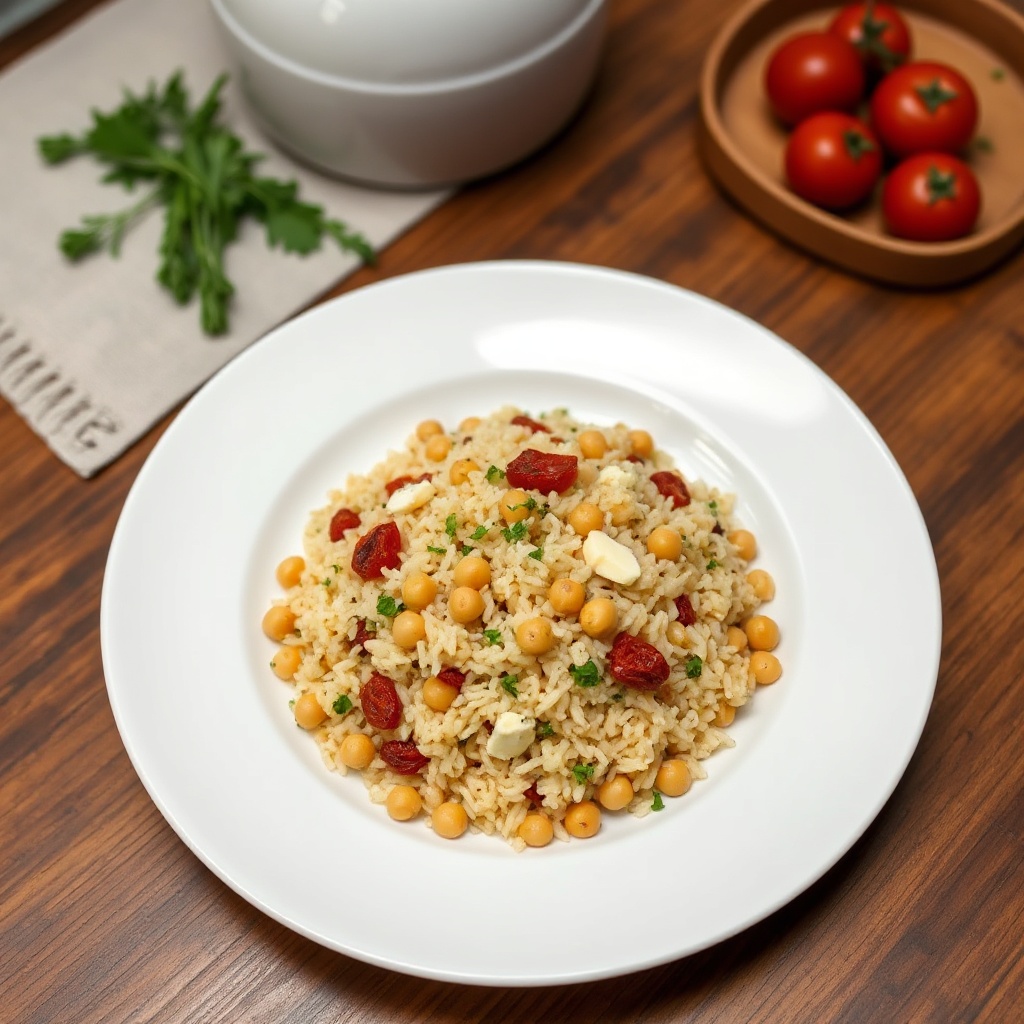 Golden Chickpea and Herb Rice Delight