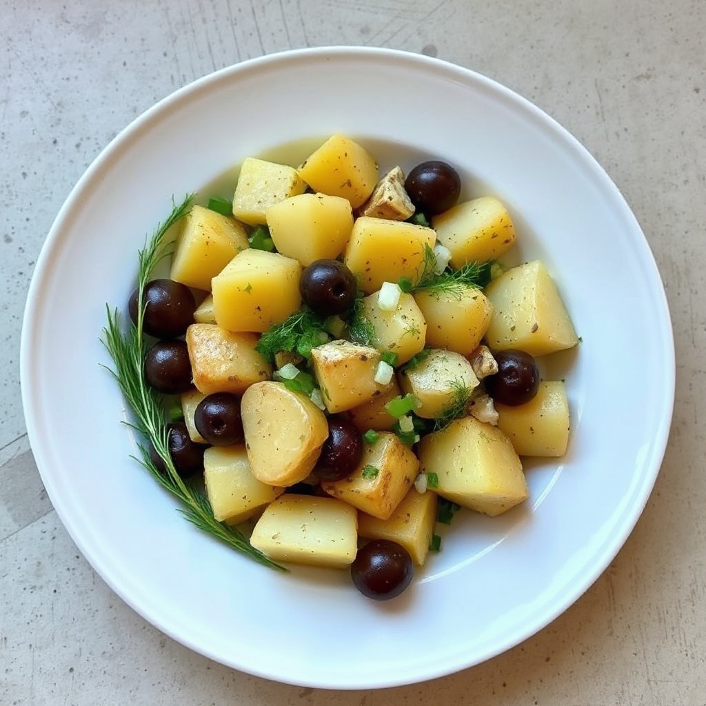 Insalata di Patate Mediterranea con Limone e Erbe