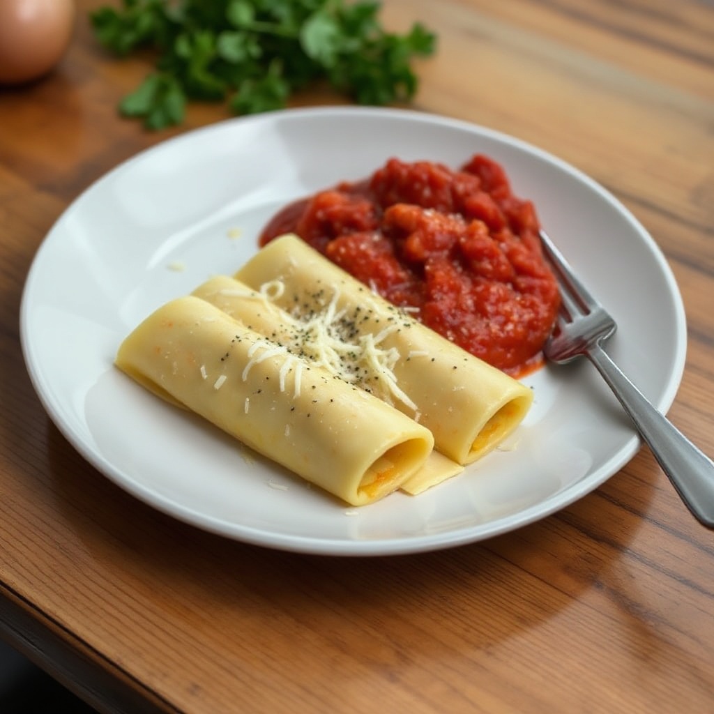 Manicotti Fatti in Casa Stile Italiano