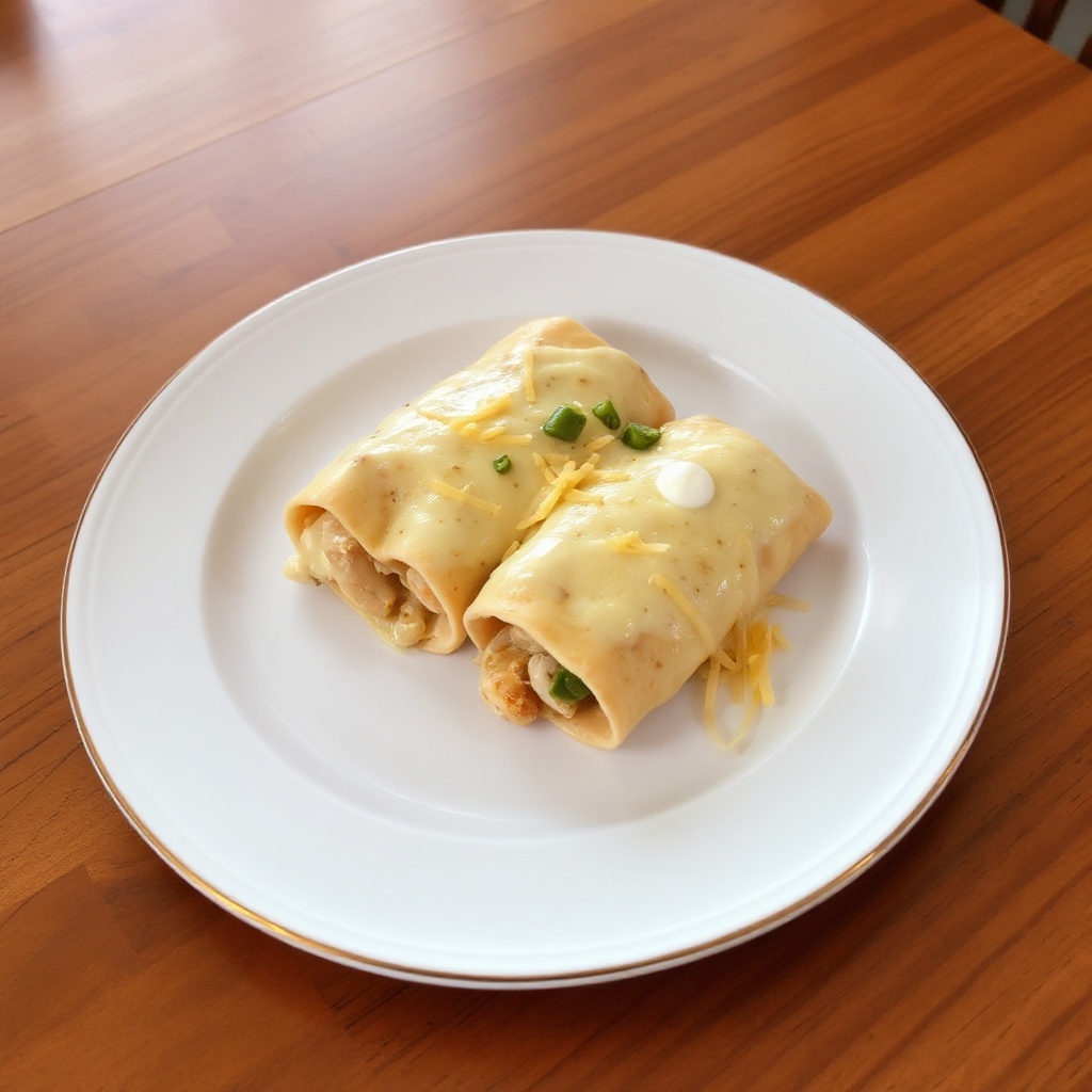 Enchiladas di Pollo Cremose con un Tocco Speciale