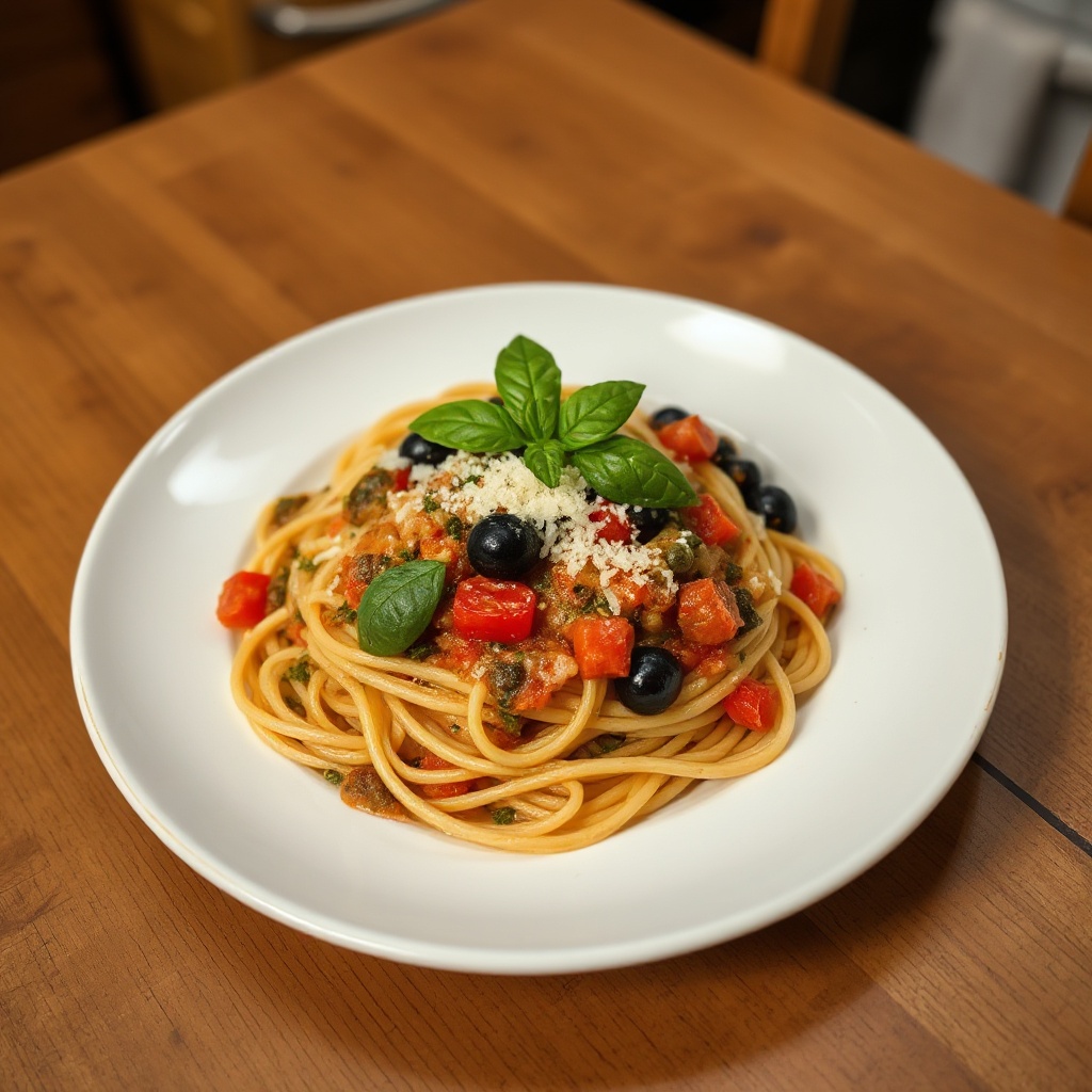 Mediterrane Oliven-Pasta-Delight