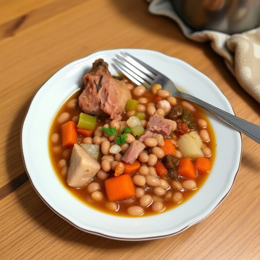Stufato di Prosciutto e Fagioli