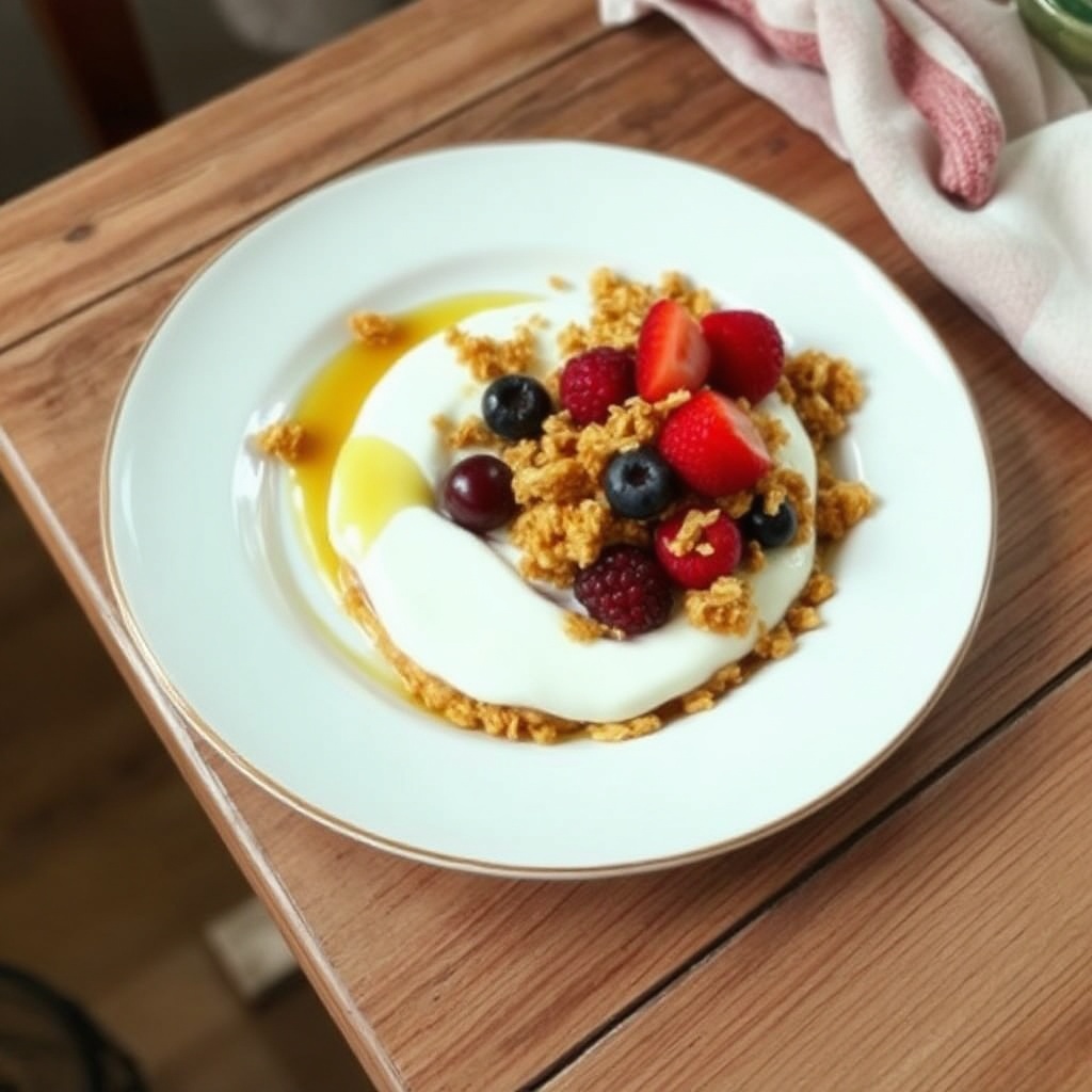 Delizia di Yogurt e Granola a Strati