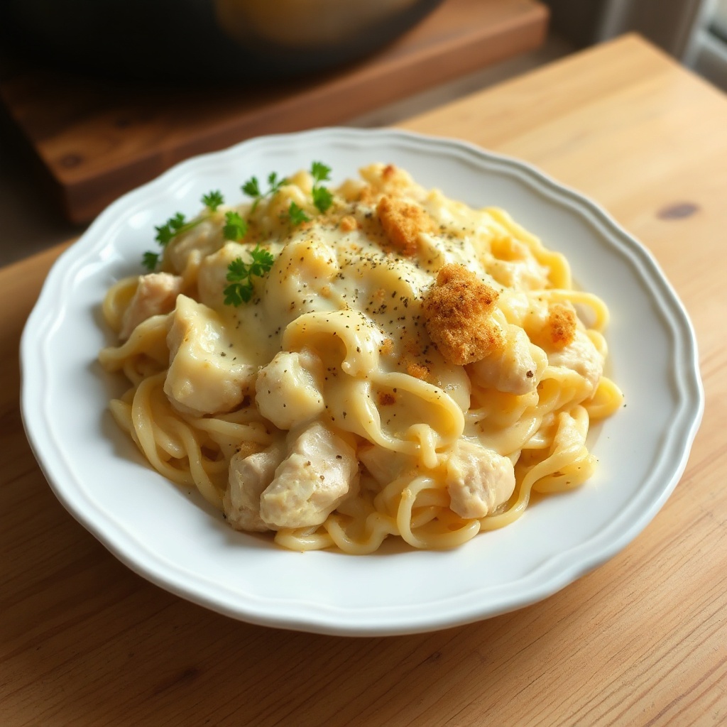 Creamy Chicken and Noodle Bake