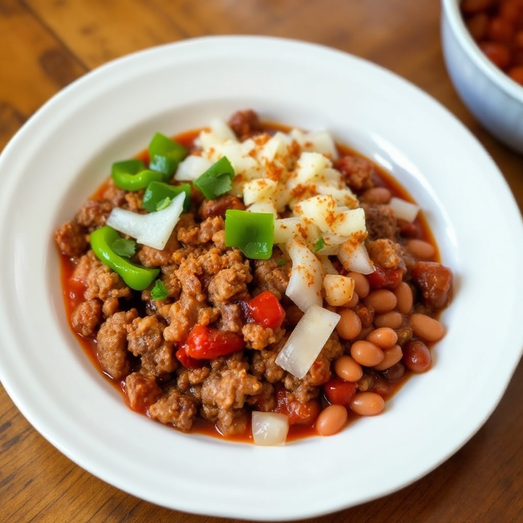 Herzhafter Hausgemachter Chili