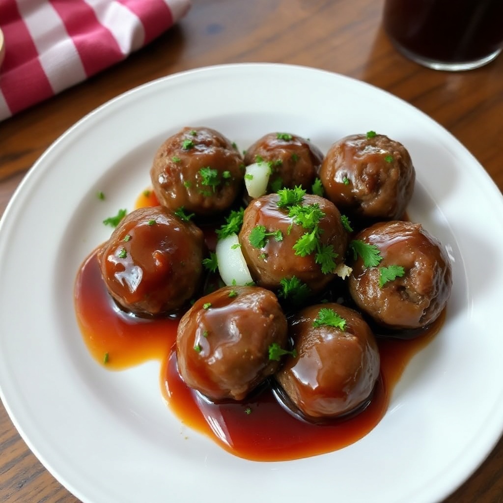 Savory Venison Meatballs with Tangy Glaze