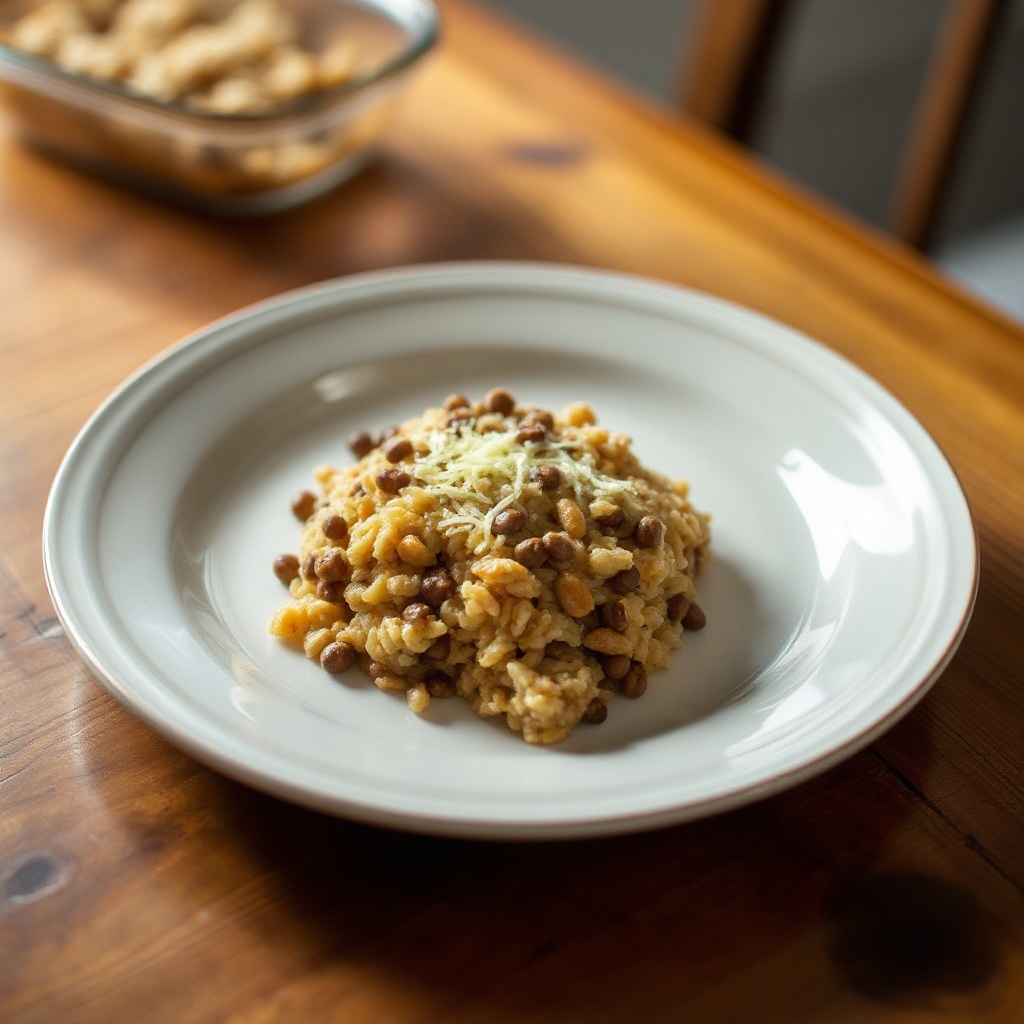Savory Lentil and Brown Rice Bake