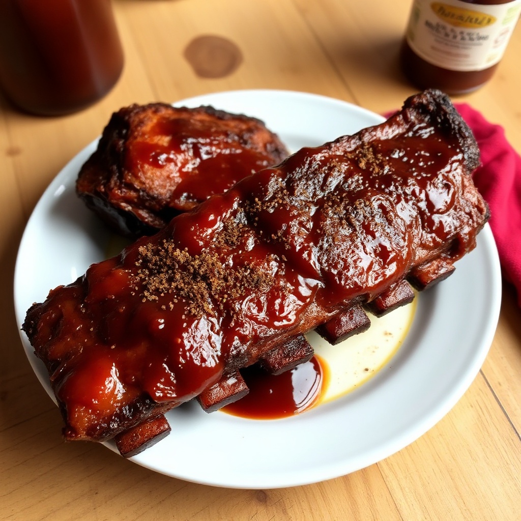 Rauchige Barbecue-Rippchen mit einem Kick