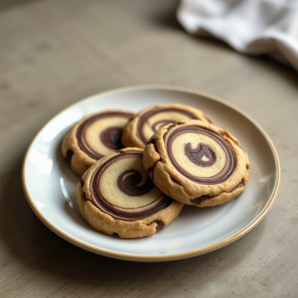 Swirled Chocolate Vanilla Cookies