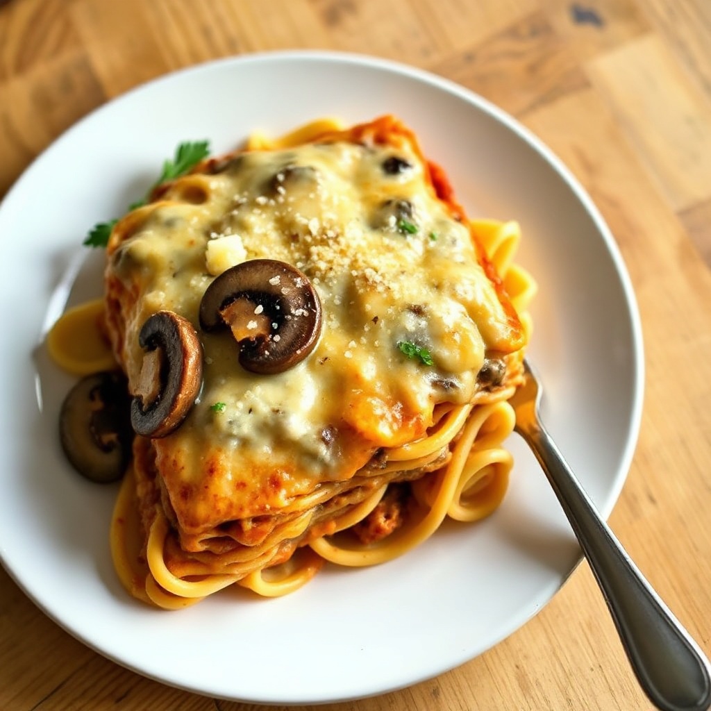 Cremige Portobello-Pilz-Lasagne