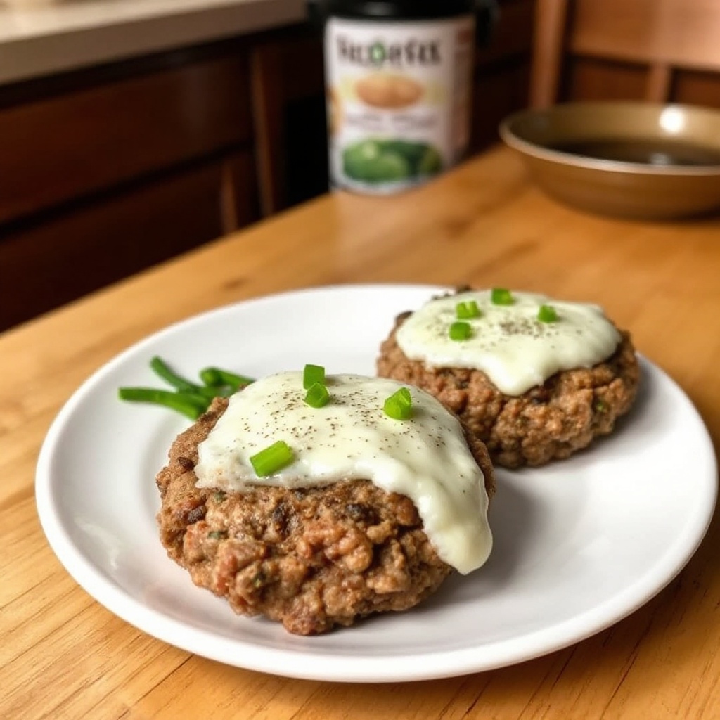 Käsegefüllte Kräuterburger
