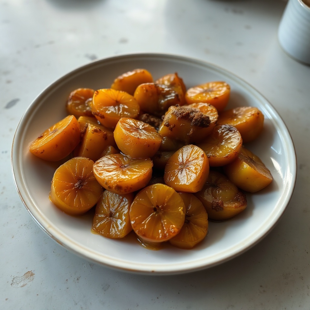 Caramelized Plantains in Citrus Glaze