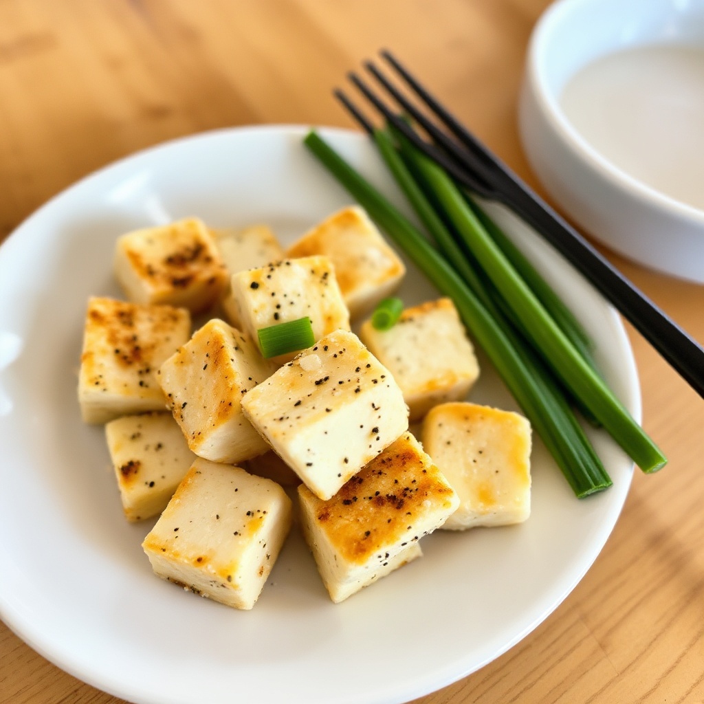 Bocconcini di Tofu Croccanti al Sale e Pepe