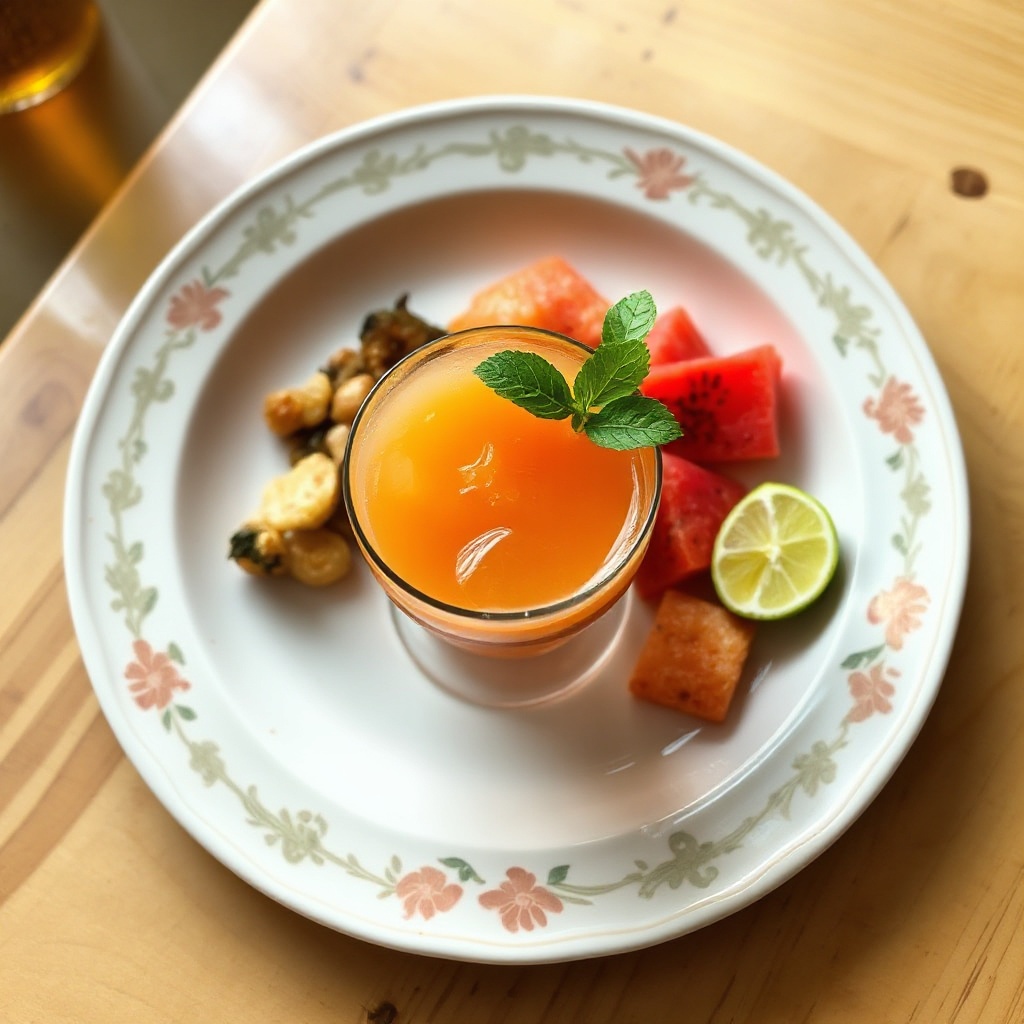 Tropischer Sonnenuntergang Cocktail