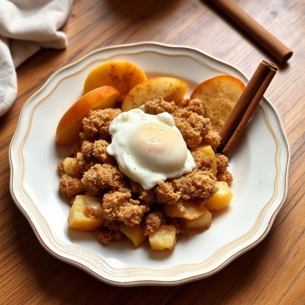 Delizia di Crumble di Mele alla Cannella