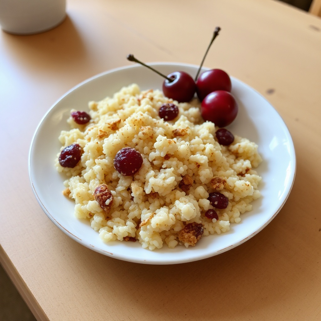 Delizia di Couscous alla Ciliegia e Mandorle