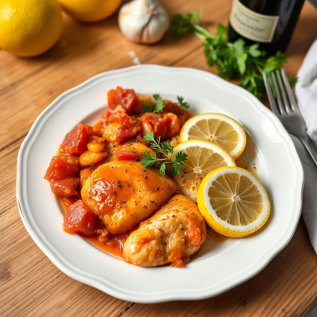 Pollo al Limone e Paprika in Stile Spagnolo