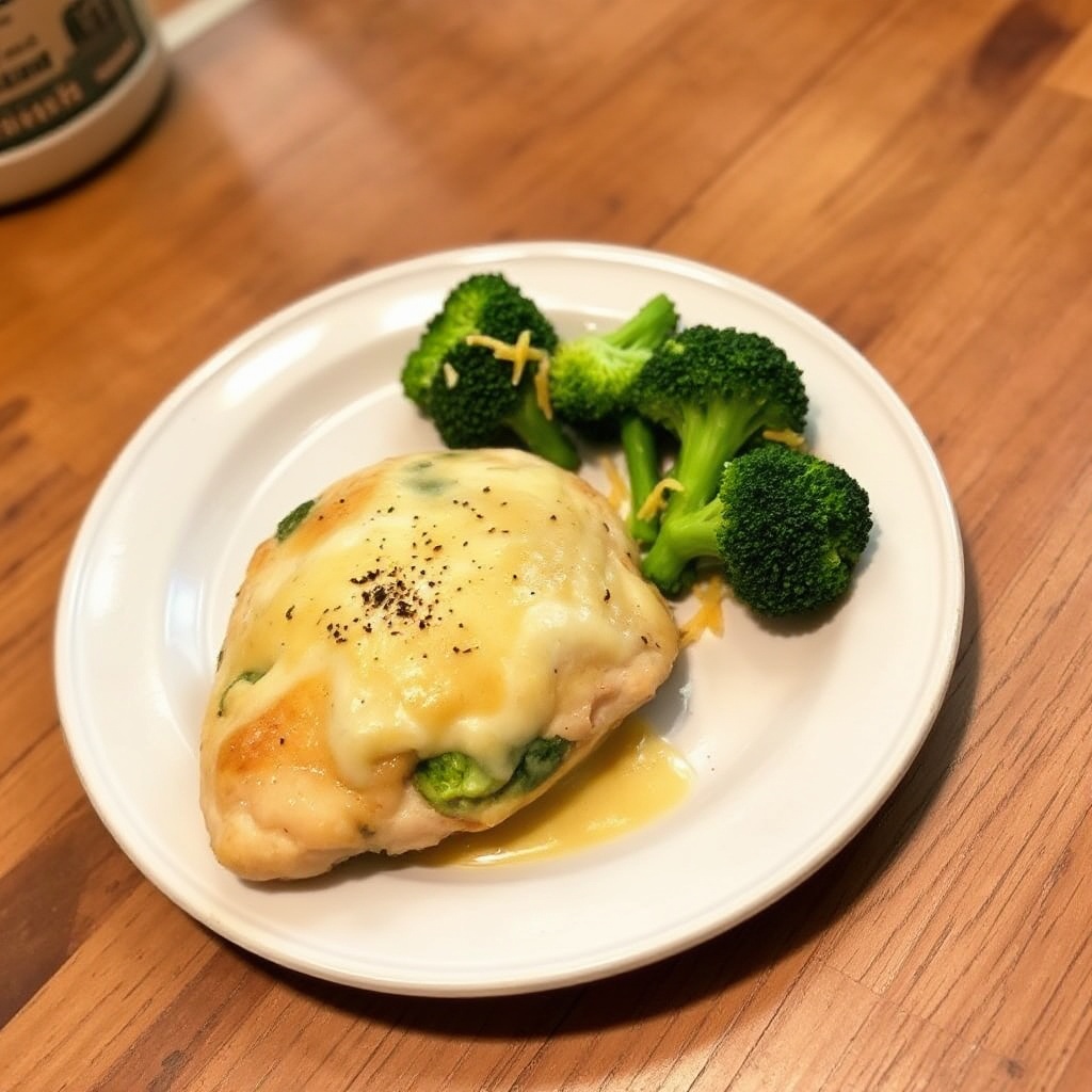 Käse-Brokkoli-Gefüllte Hähnchen Delikatesse