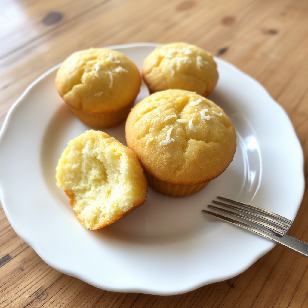 Zesty Lemon Coconut Muffins