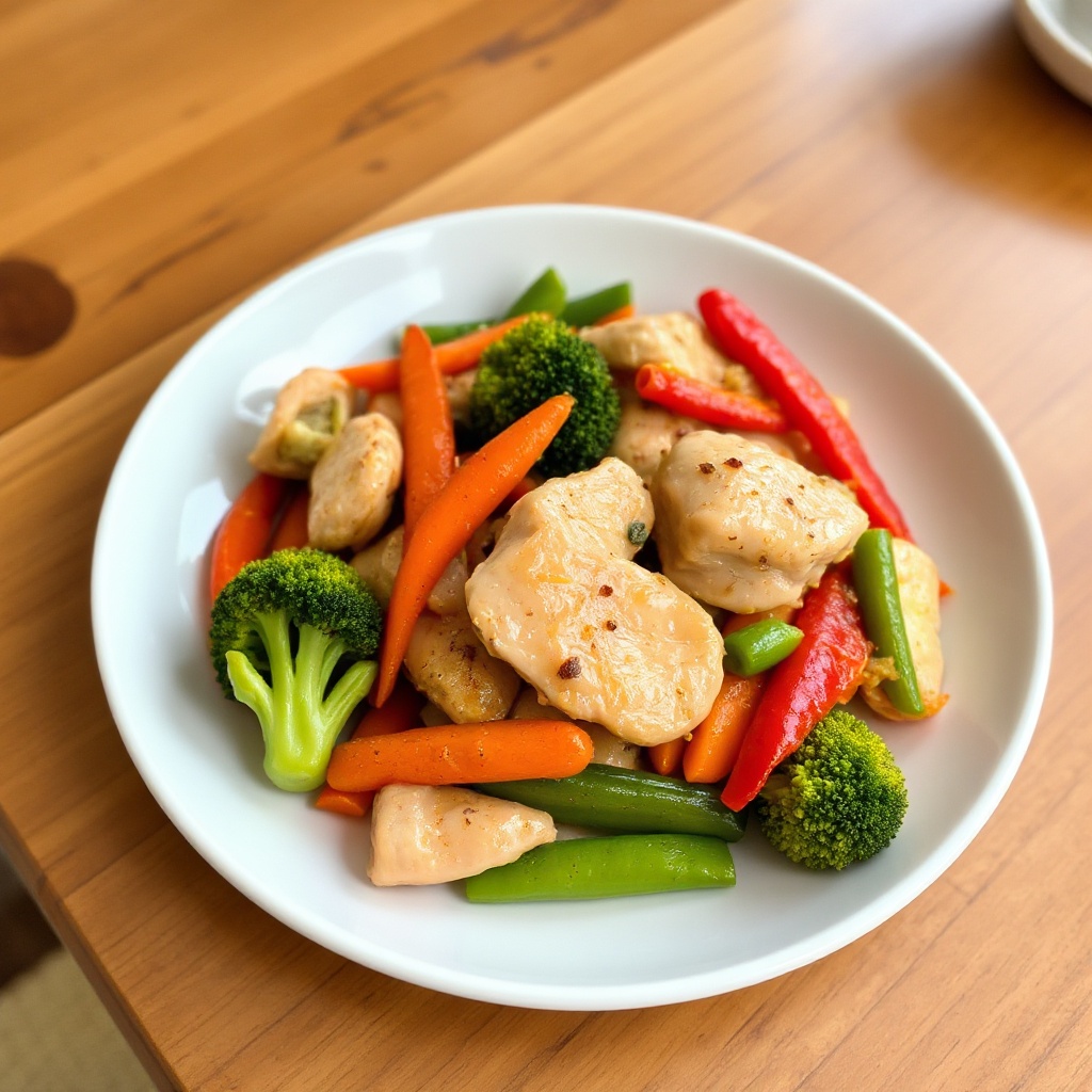 Ginger Chicken Stir-Fry with Vibrant Veggies